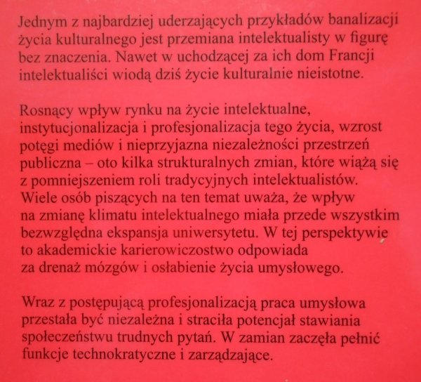 Frank Furedi • Gdzie się podziali wszyscy intelektualiści?