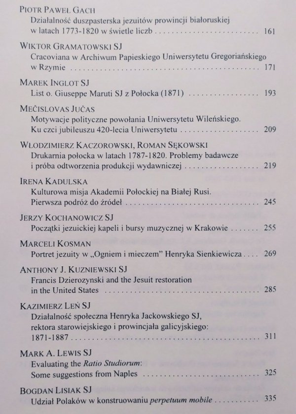 red. Marek Inglot SJ, Stanisław Obirek Jezuicka ars historica