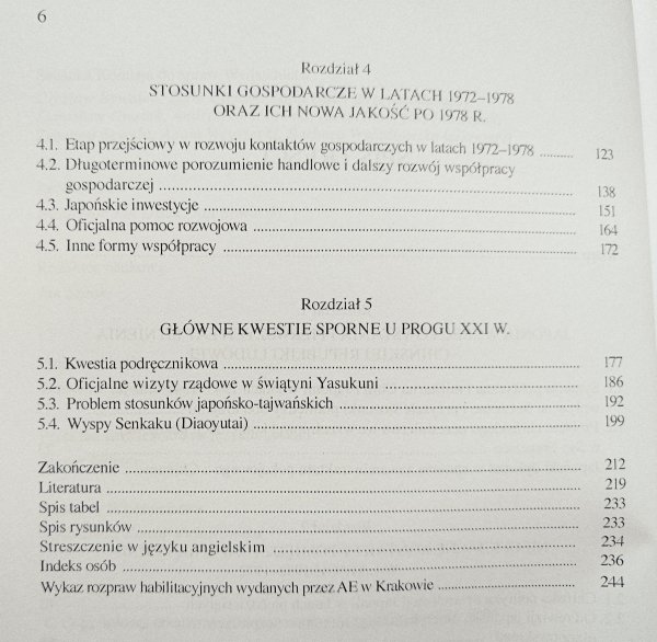 Robert Jakimowicz Stosunki japońsko-chińskie w latach 1949-2002. Aspekty polityczne i gospodarcze