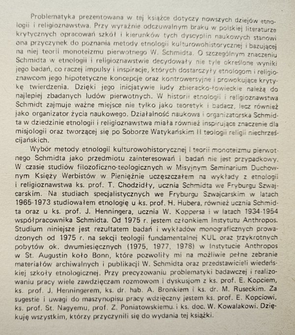 Wilhelma Schmidta teoria monoteizmu pierwotnego i jej krytyka w wiedeńskiej szkole etnologicznej