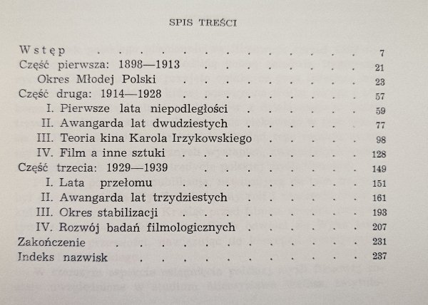 Jadwiga Bocheńska Polska myśl filmowa do roku 1939