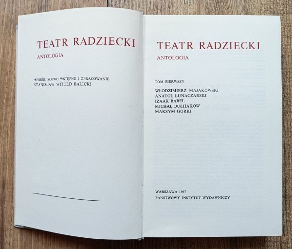 Teatr radziecki tom 1: antologia