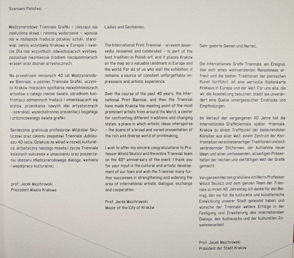 Międzynarodowe Triennale Grafiki Kraków 2006 [katalog wystawy]