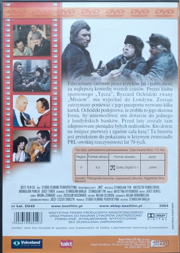 Stanisław Bareja Miś DVD