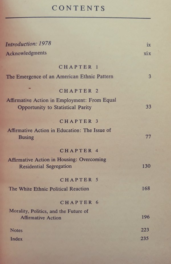 Natham Glazer • Affirmative Discrimination: Ethnic Inequality And Public Policy