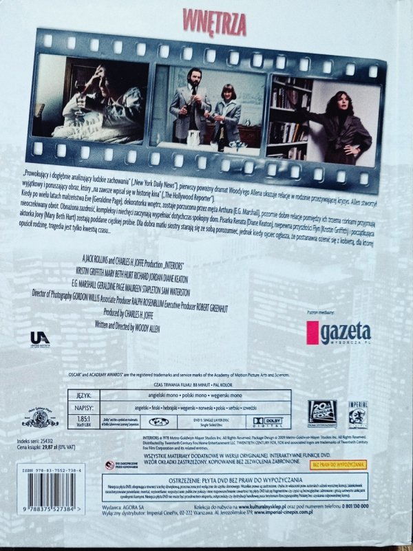 Woody Allen Wnętrza DVD