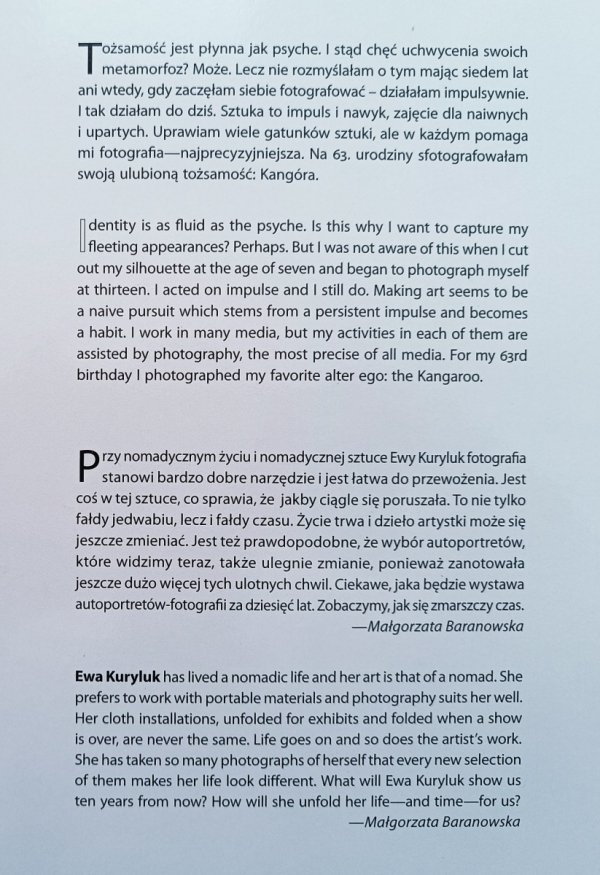 Ewa Kuryluk Kangór z kamerą 1959-2009