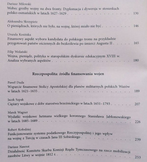 Pecunia nervus belli. Z dziejów dyplomacji i stosunków międzynarodowych w XV-XVIII wieku