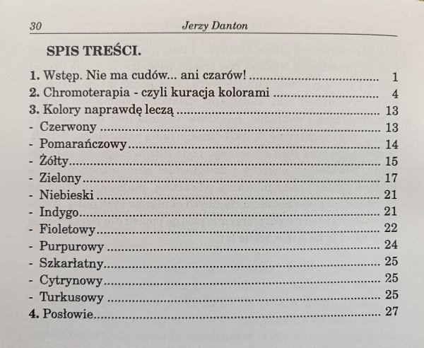 Jerzy Danton Kolory leczą naprawdę