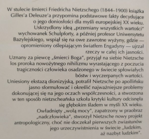 Gilles Deleuze • Nietzsche