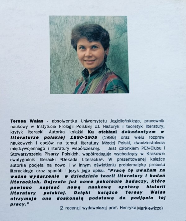 Teresa Walas Czy jest możliwa inna historia literatury?