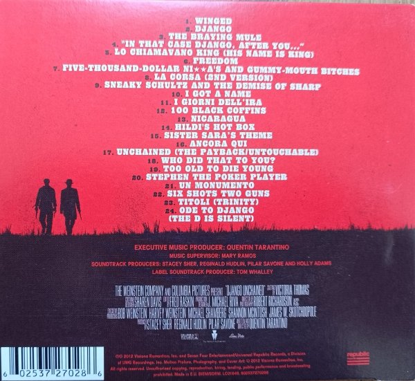 Django Unchained. Original Motion Picture Soundtrack CD