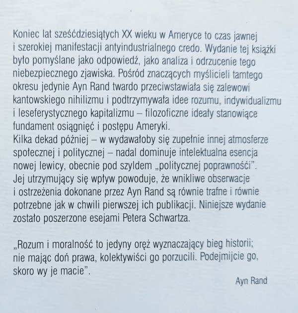 Ayn Rand Powrót człowieka pierwotnego