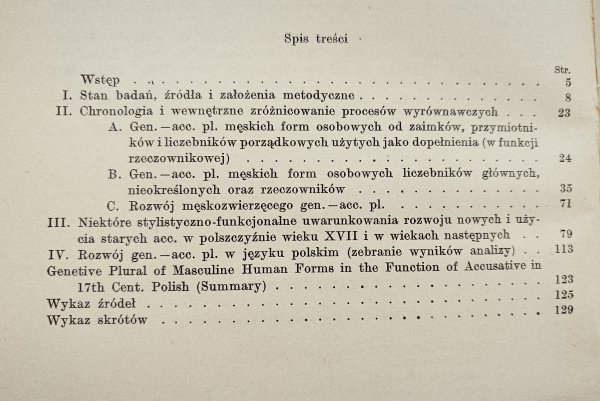 Wojciech Ryszard Rzepka Dopełniacz w funkcji biernika męskich form osobowych w liczbie mnogiej w polszczyźnie XVII wieku