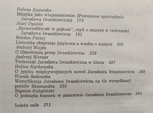 O twórczości Jarosława Iwaszkiewicza