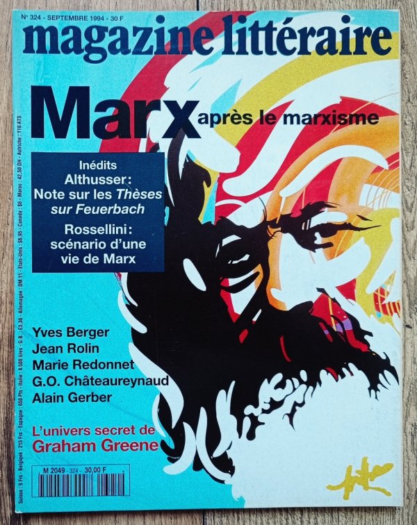 Magazine Litteraire 324 1994 Marx apres le marxisme