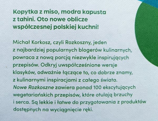 Michał Korkosz Nowe Rozkoszne. Polskie przepisy, które ekscytują