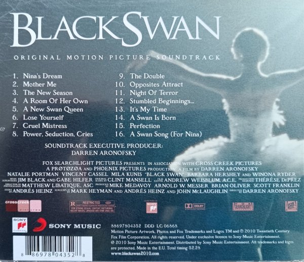 Clint Mansell Black Swan CD