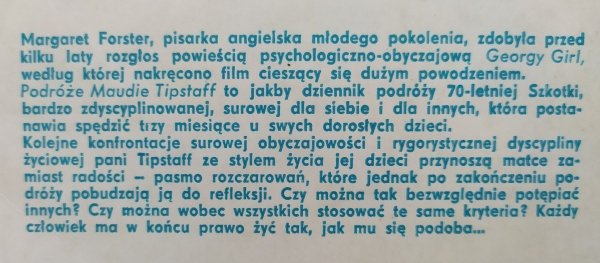 Margaret Forster Podróże Maudie Tipstaff