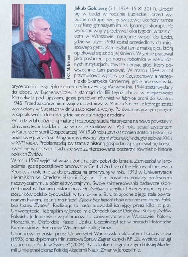 Jakub Goldberg Żydzi w społeczeństwie, gospodarce i kulturze Rzeczypospolitej szlacheckiej