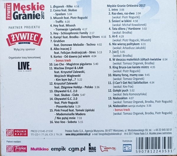 Męskie Granie 2017 2CD