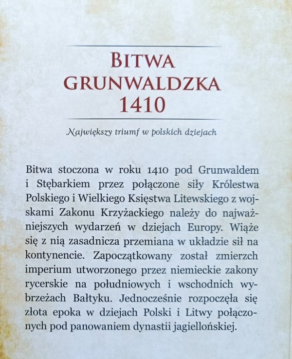 Andrzej Nadolski Bitwa grunwaldzka 1410