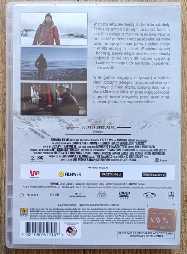 Joe Penna Arktyka DVD