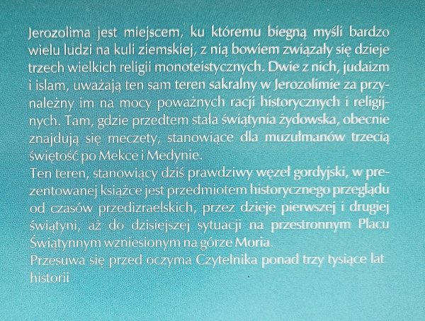 Tomasz Jelonek Dzieje świątyni Jerozolimskiej