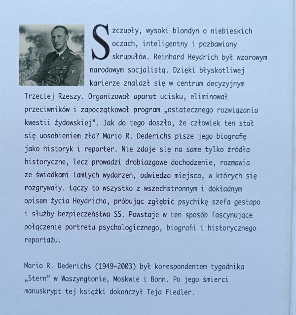 Mario R. Dederichs Heydrich. Twarz zła