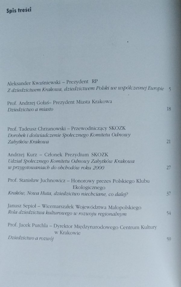 Maria Reklewska • Dziedzictwo a rozwój. Doświadczenie Krakowa