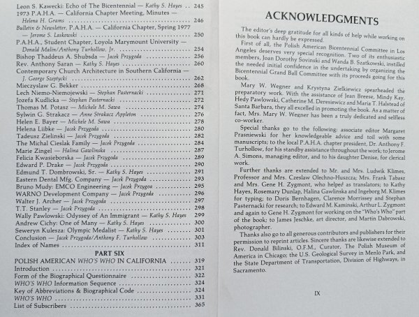 Polish Americans in California 1827-1977 and Who's Who