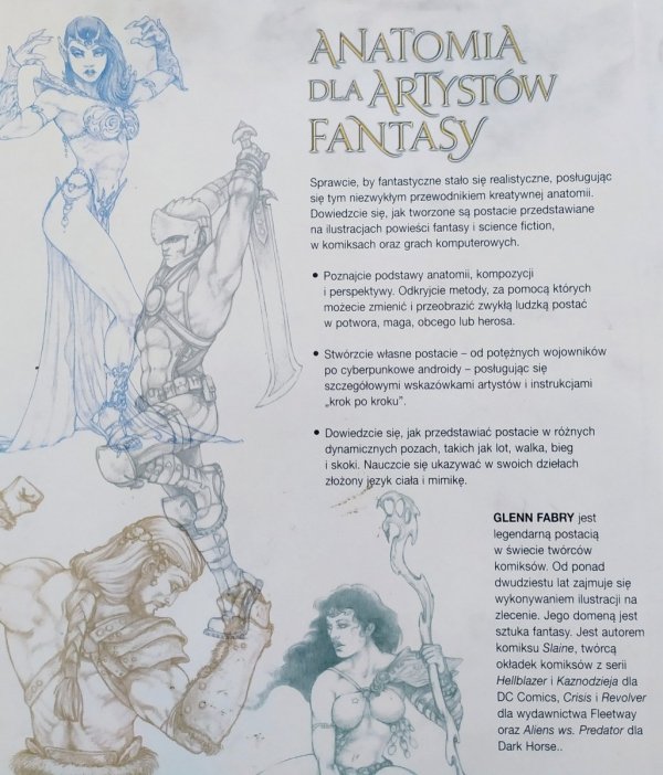 Anatomia dla artystów fantasy. Ilustrowany poradnik rysowania postaci