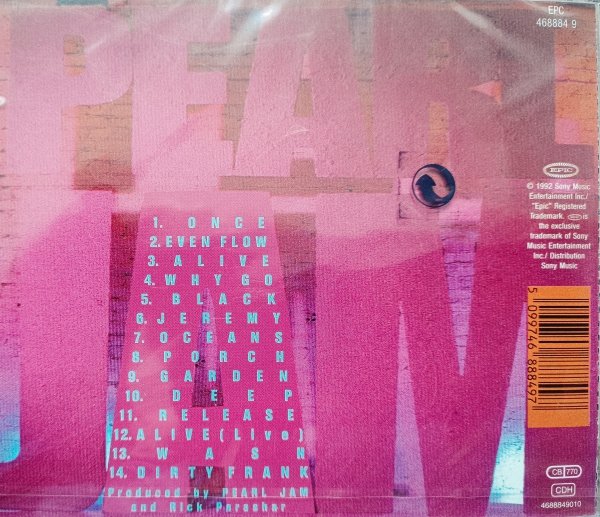 Pearl Jam Ten CD