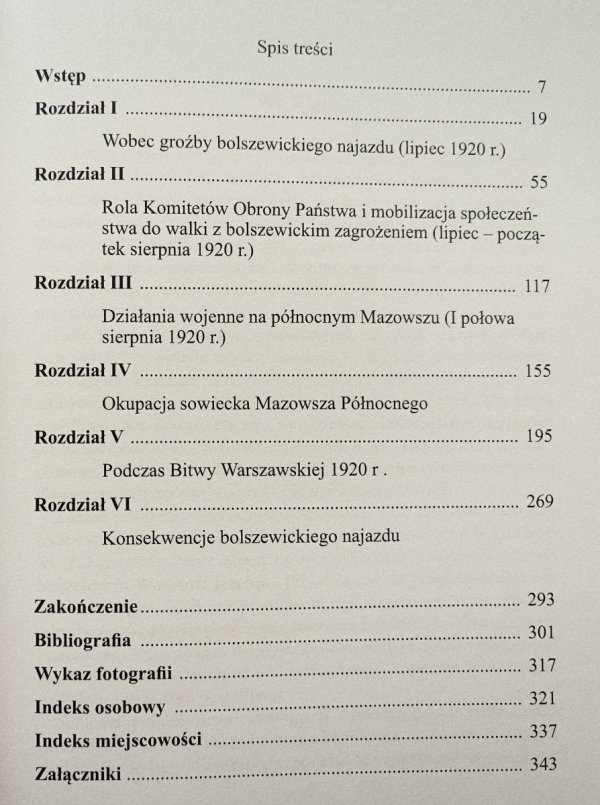 Mazowsze Północne podczas najazdu bolszewickiego 1920 roku