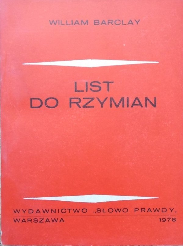 William Barclay • List do Rzymian