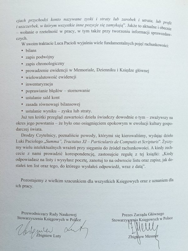 Luca Pacioli Tractatus XI de Computis et Scripturis. Traktat o rachunkowości