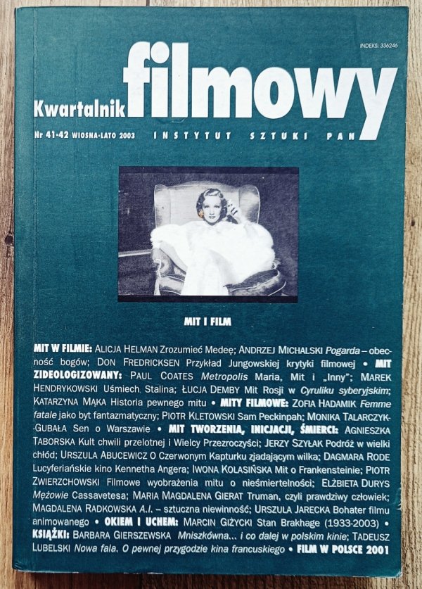 Kwartalnik filmowy 41-42 2003 Mit i film