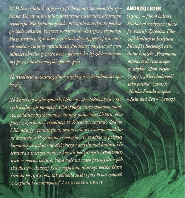 Andrzej Leder Prześniona rewolucja. Ćwiczenia z logiki historycznej