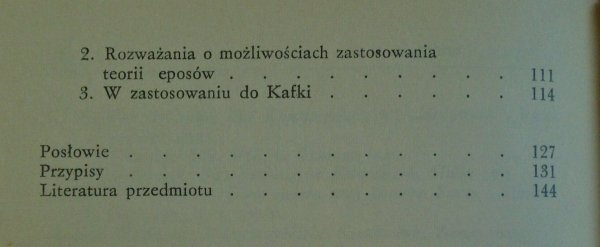 Martin Walser Opis formy - studium o Kafce