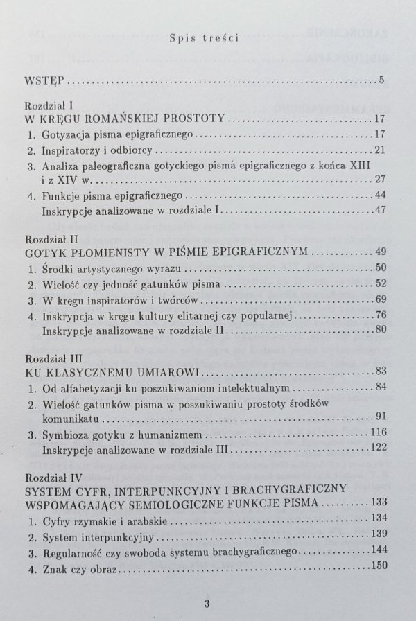 Barbara Trelińska Gotyckie pismo epigraficzne w Polsce