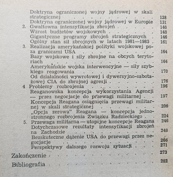 Zdzisław Szczerbowski Polityka wojskowa USA. Od Cartera do Reagana