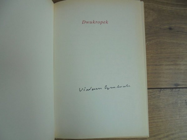 Wisława Szymborska • Dwukropek [Nobel 1996] [autograf autorki]