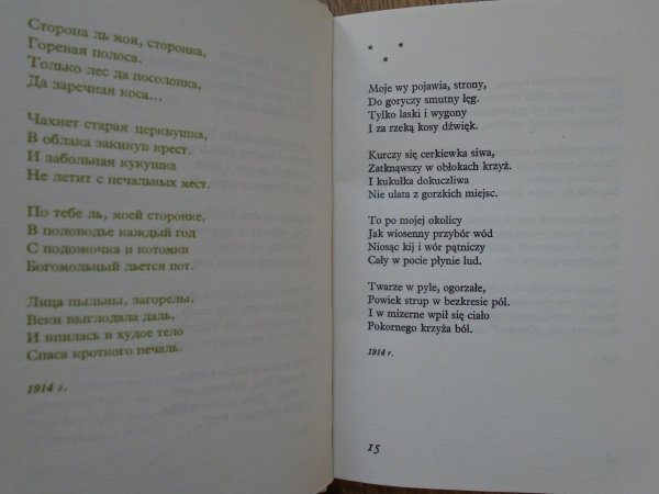 Sergiusz Jesienin Poezje (dwujęzyczne)
