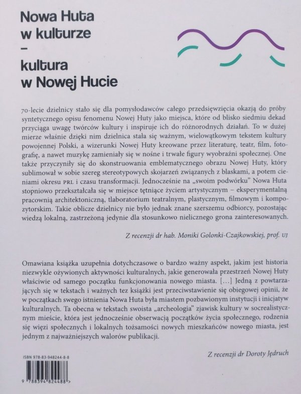 Nowa Huta w kulturze - kultura w Nowej Hucie