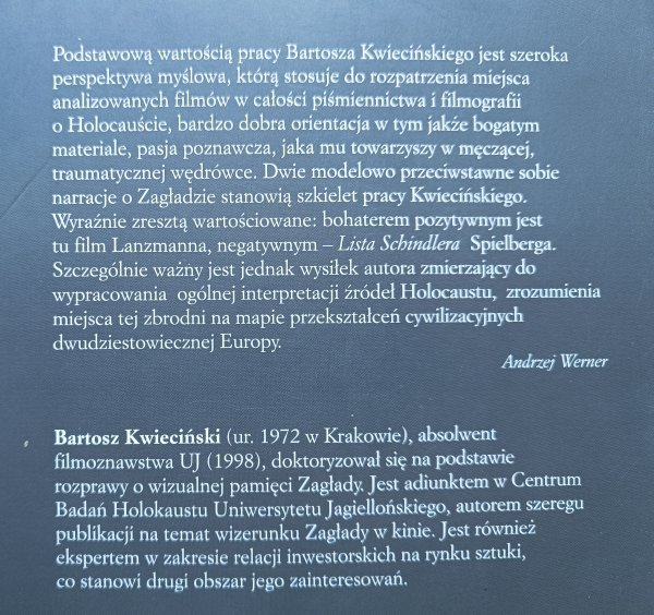 Bartosz Kwieciński Obrazy i klisze. Między biegunami wizualnej pamięci Zagłady