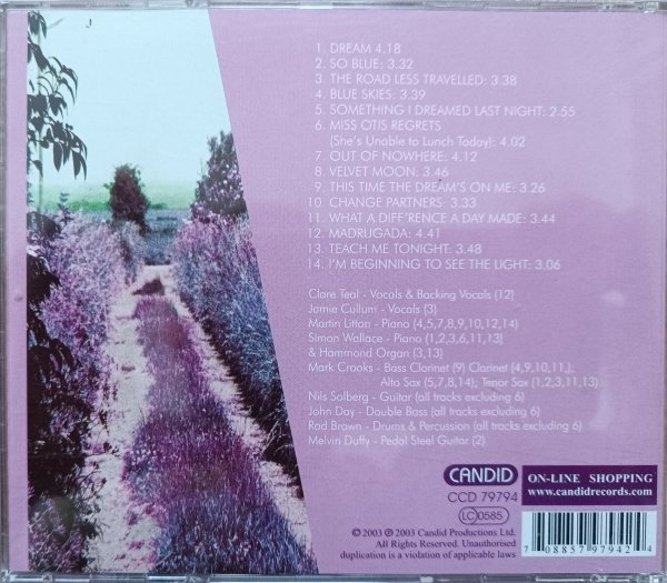 Clare Teal The Road Less Travelled CD