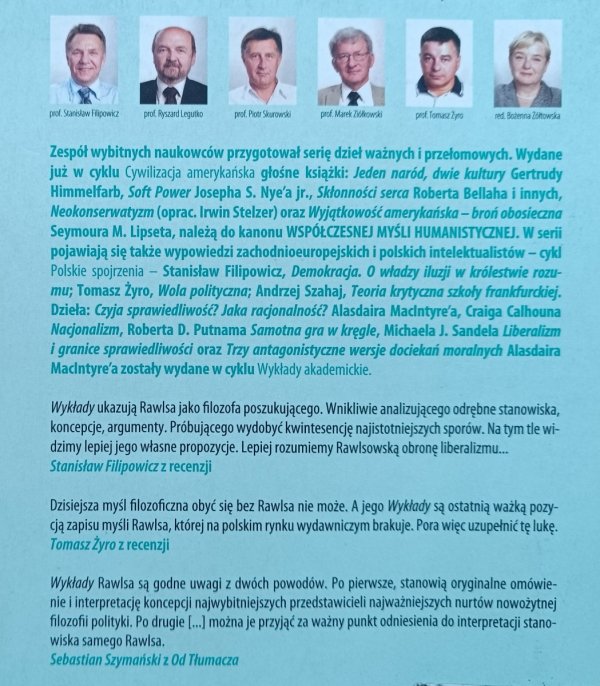 John Rawls Wykłady z historii filozofii polityki