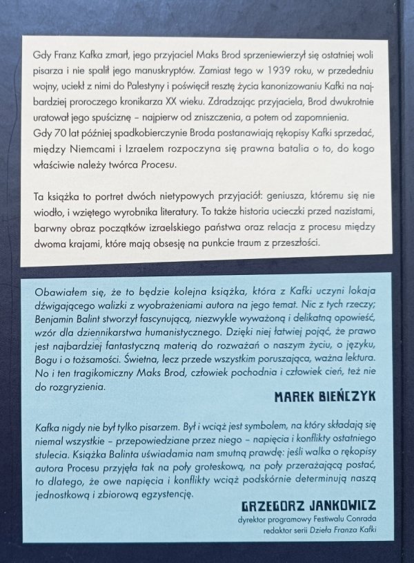 Benjamin Balint Ostatni proces Kafki