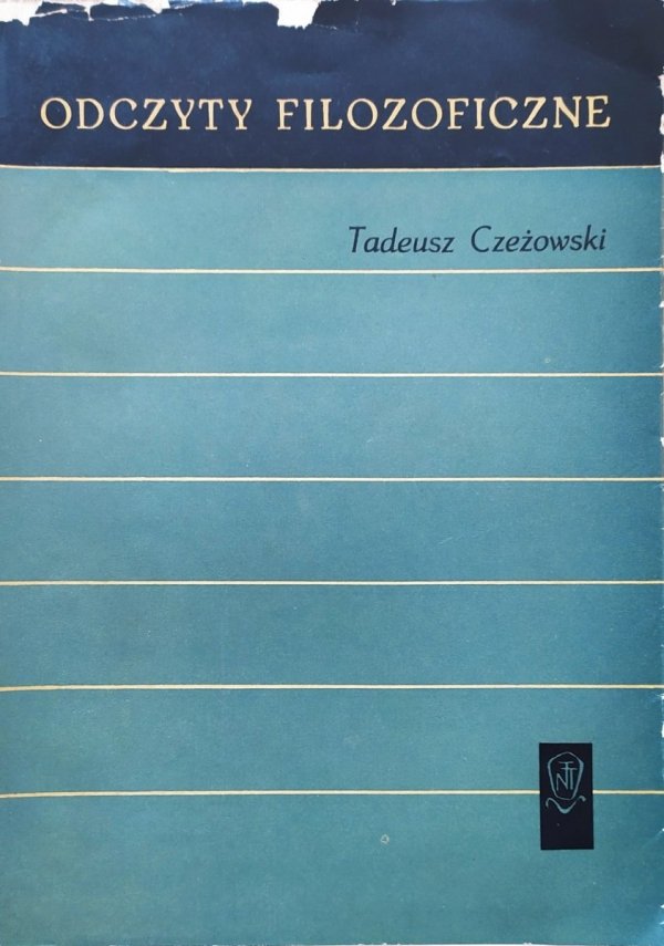 Tadeusz Czeżowski Odczyty filozoficzne