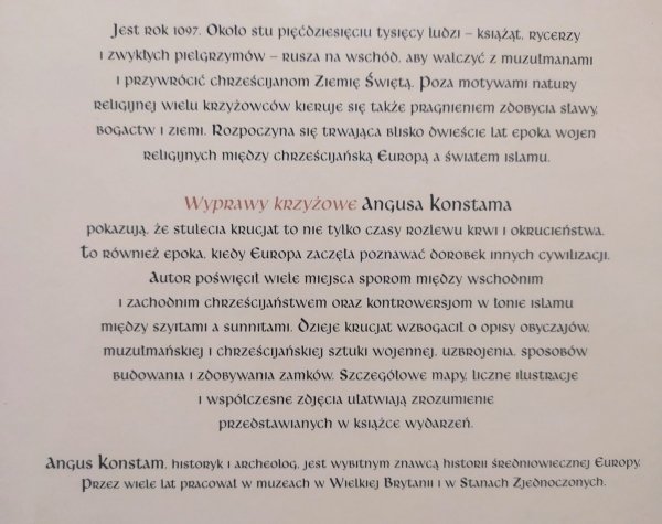 Angus Konstam Wyprawy krzyżowe